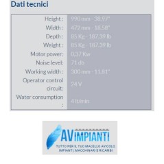 Grasselli T-300-F: Spellatrice Pesce Compatta e Efficiente